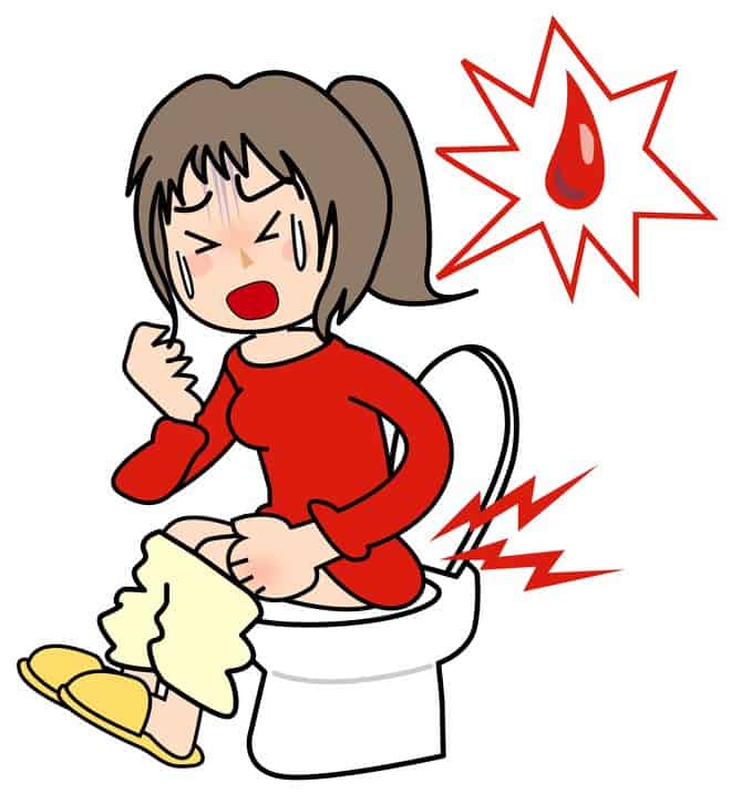 pooping blood